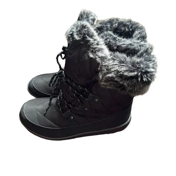 Refresh Womne's‎ Hike Faux Fur Fashion Boots - Grey, US 10 - Picture 2 of 6